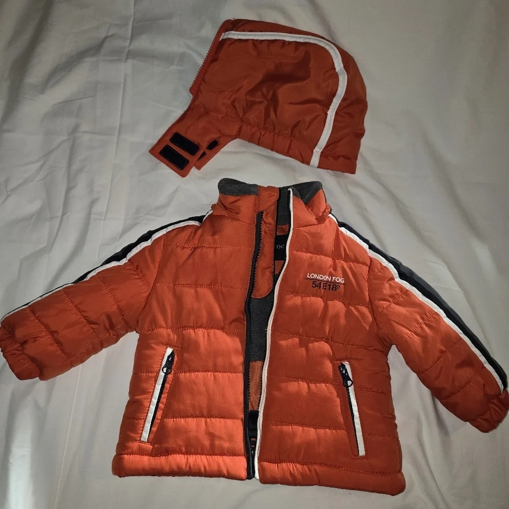 London Fog Zip front with snaps